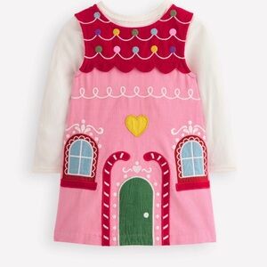 Baby Boden Appliqué / Character Dress” (Gingerbread House theme)